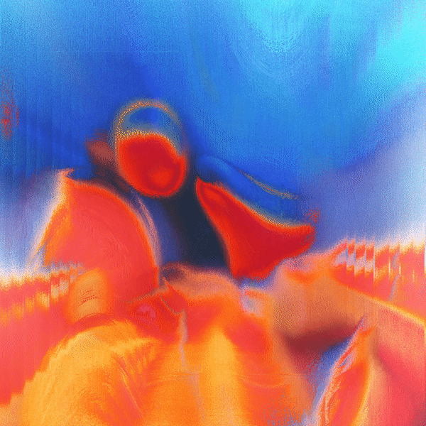 An amorphous animated GIF of red and blue tones.