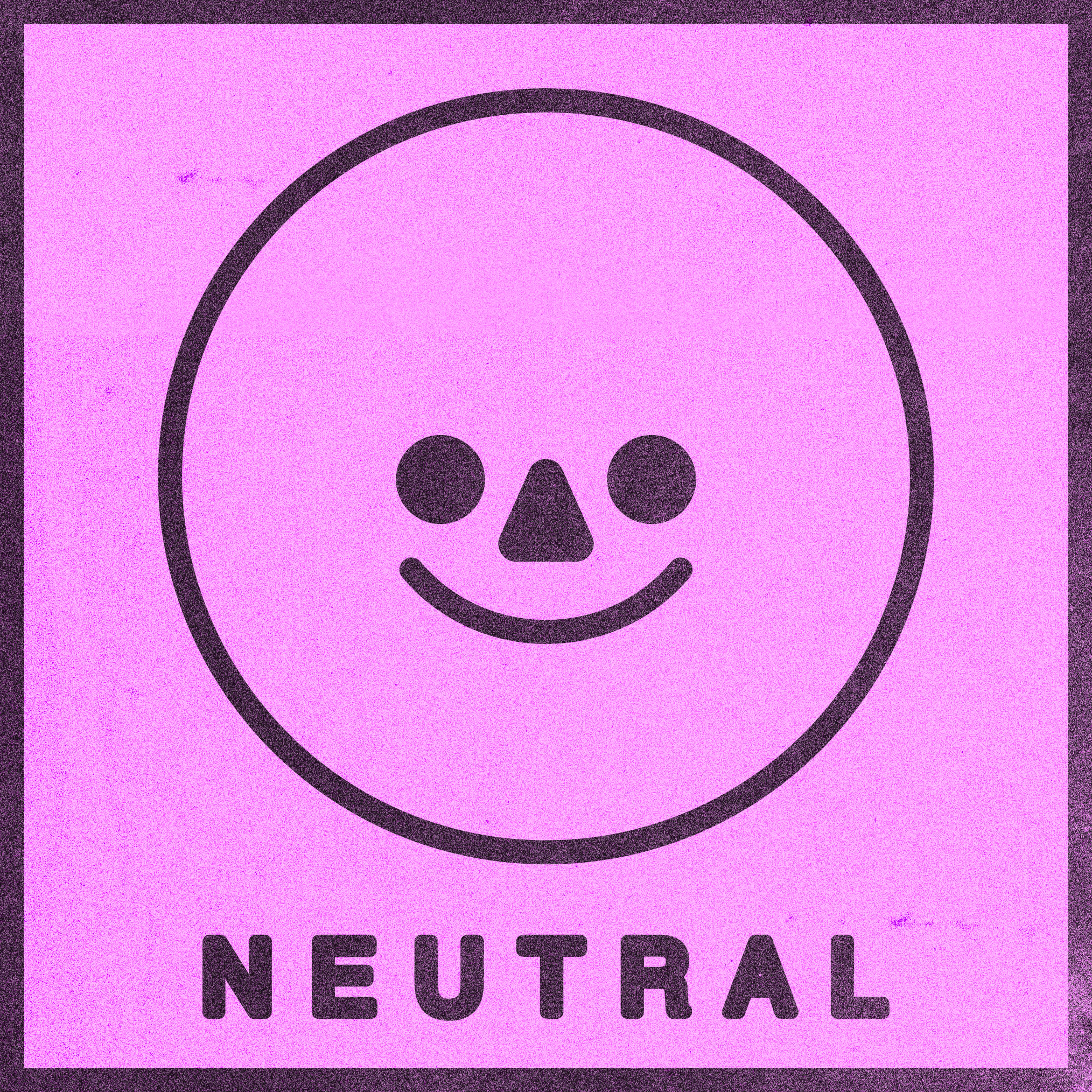 A smiling face with text that reads "neutral."
