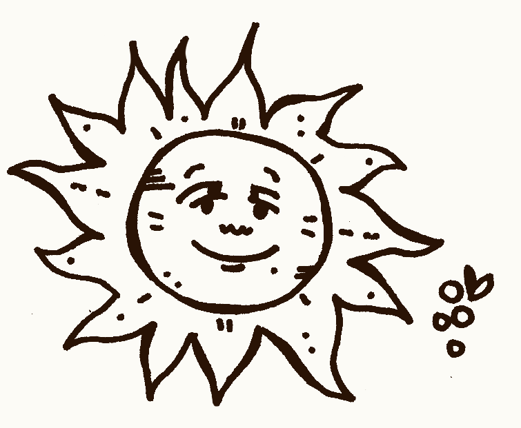 An illustration of the sun.